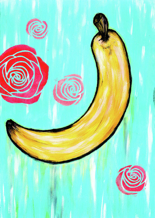 Electric Banana Painting by Meghan Elizabeth