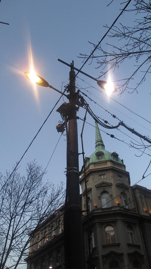 Electric Wires Photograph - Electric Belgrade by Anamarija Marinovic