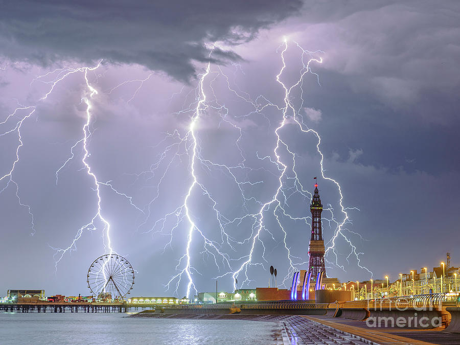 Electric Blackpool Photograph by Stephen Cheatley