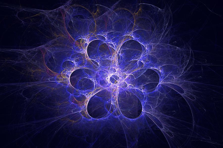 Electric Blue Blossom Digital Art by Doug Morgan