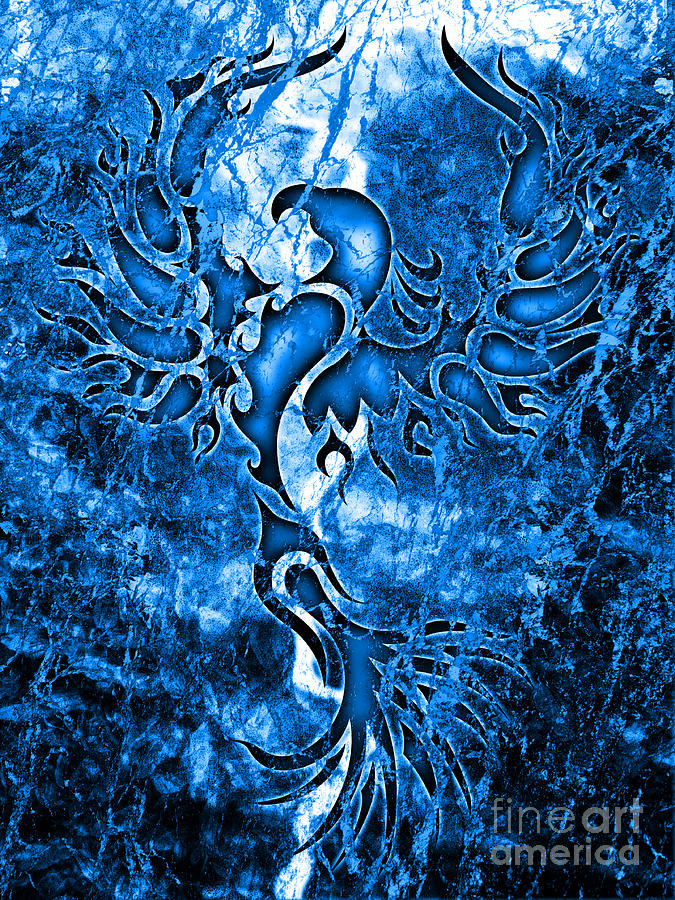 Phoenix Photograph - Electric Blue Phoenix by Robert Ball