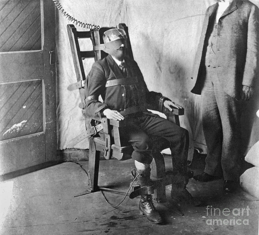 Electric Chair, 1908 Photograph by Granger
