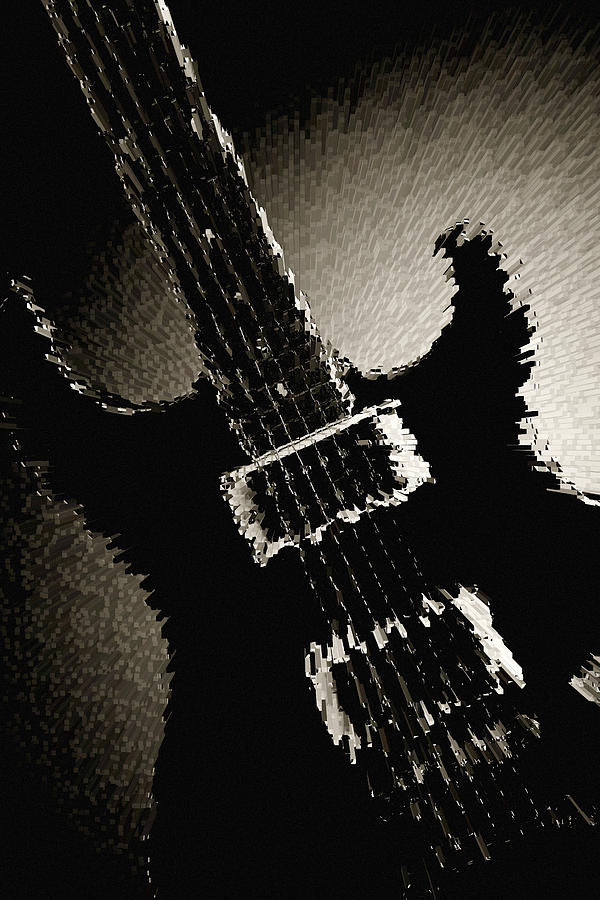 Electric Guitar Fine Art Photograph Art Print or Picture  4159.0 Photograph by M K Miller