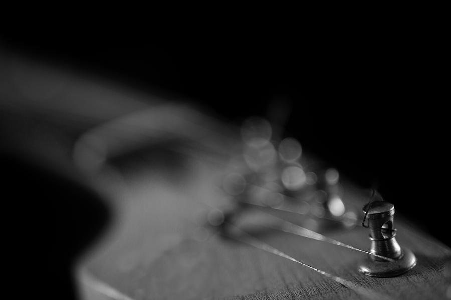 Electric Guitar Neck Close-up B Photograph by Iordanis Pallikaras