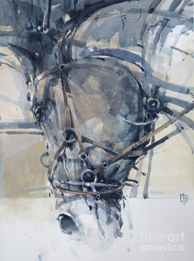 Electric Horse 2 Painting by Tony Belobrajdic