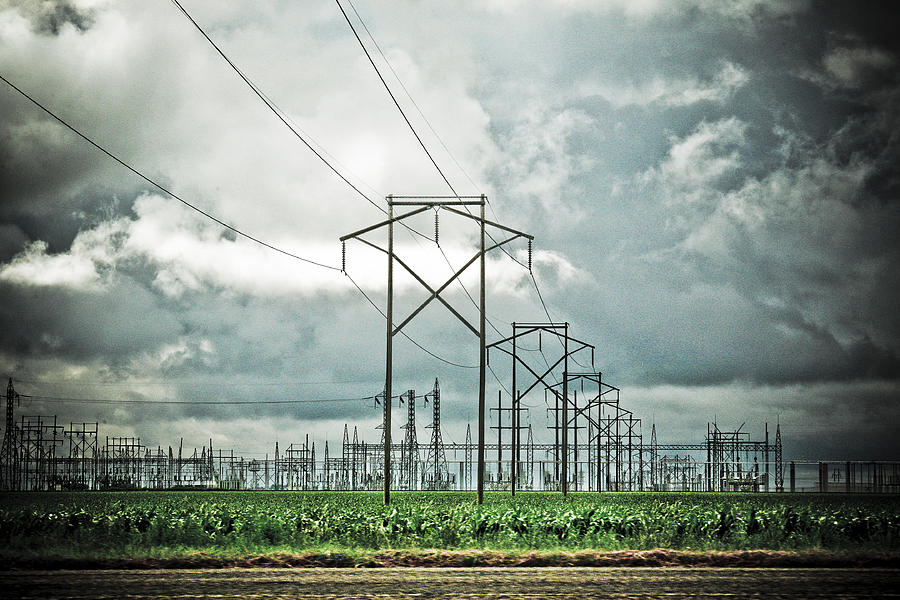 Electric Lines and Weather Photograph by Marilyn Hunt