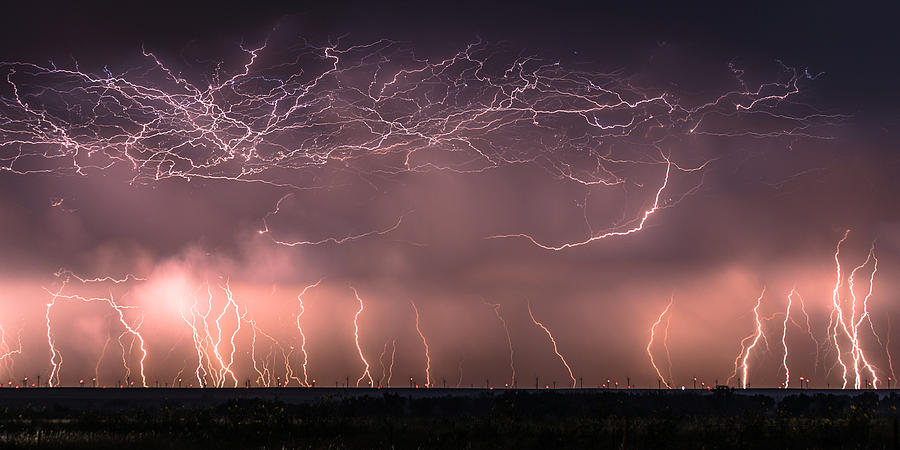 Landscape Photograph - Electric Panoramic V by Brandon Green