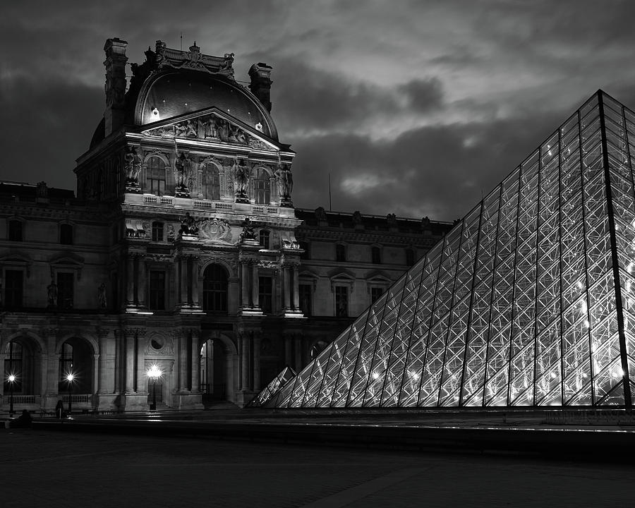 Electric Pyramid, Louvre, Paris, France by Richard Goodrich Electric Pyramid, Louvre, Paris, France by Richard Goodrich