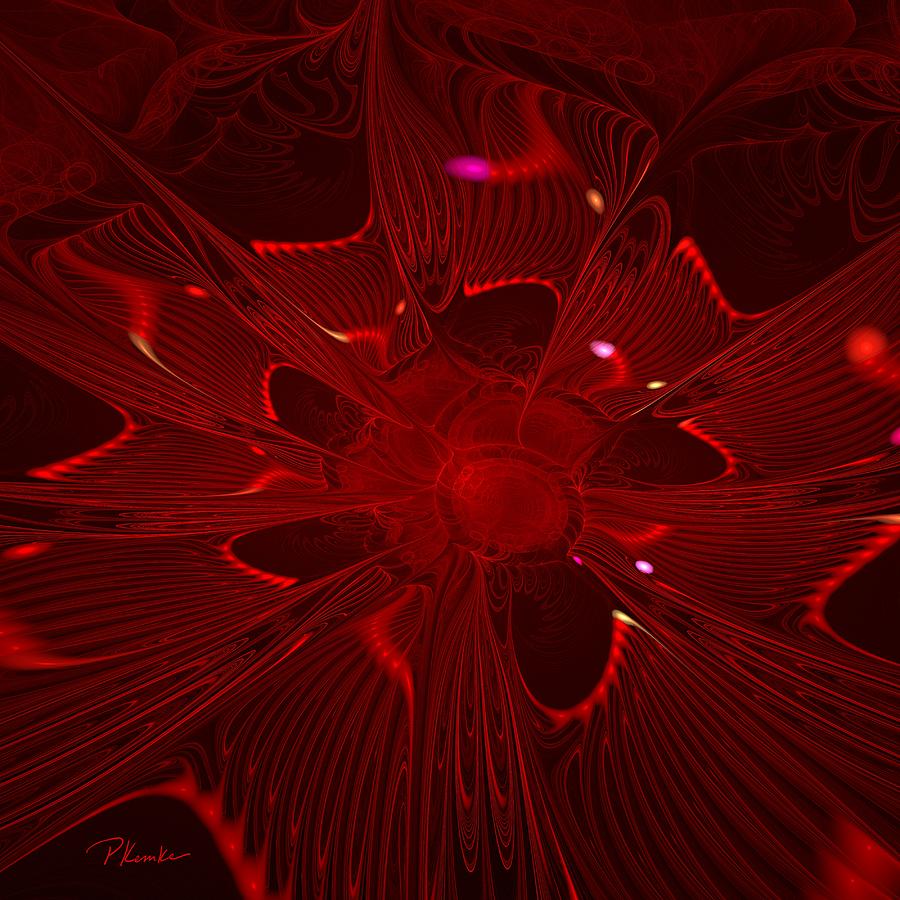 Electric Red Digital Art by Patricia Kemke