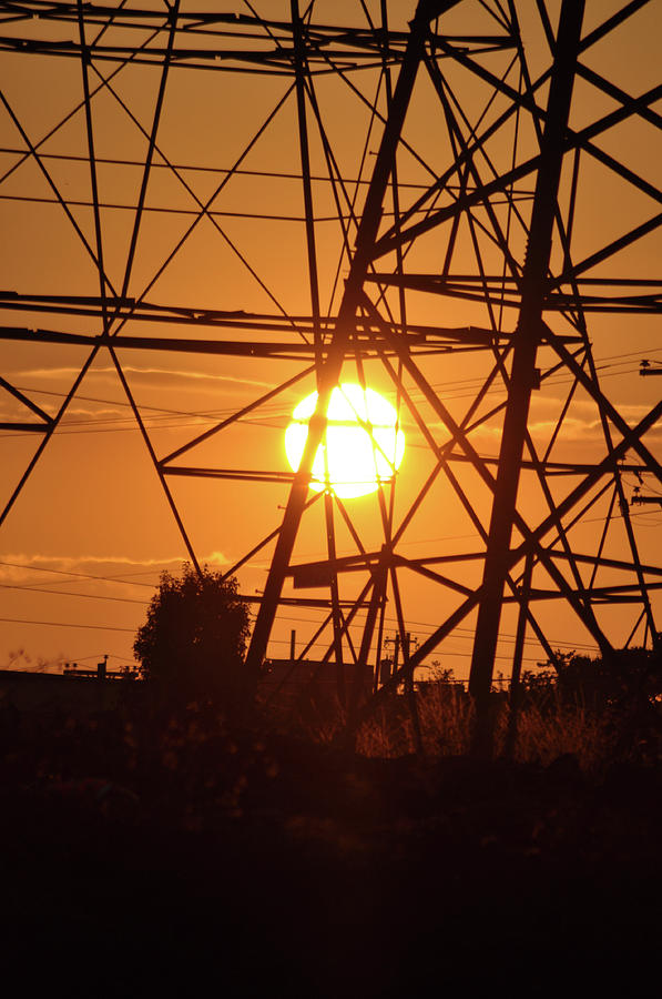 Electric Sunset Photograph by Bill Cannon
