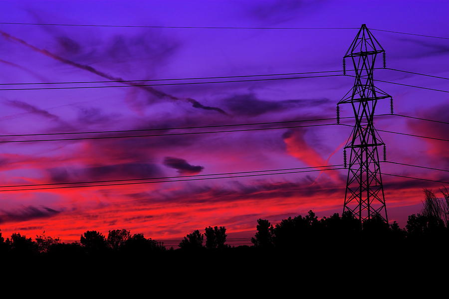 Electric Sunset Photograph by Chuck De La Rosa