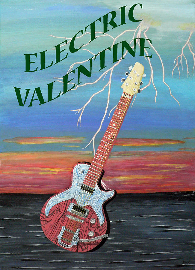 Jazz Painting - Electric Valentine by Eric Kempson