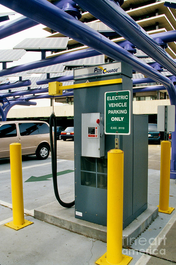 Electric Vehicle Charging Station Photograph by Inga Spence