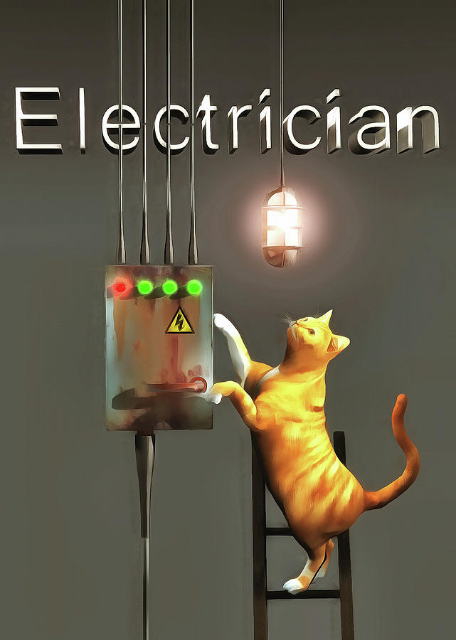 Electrician Painting by Jan Keteleer
