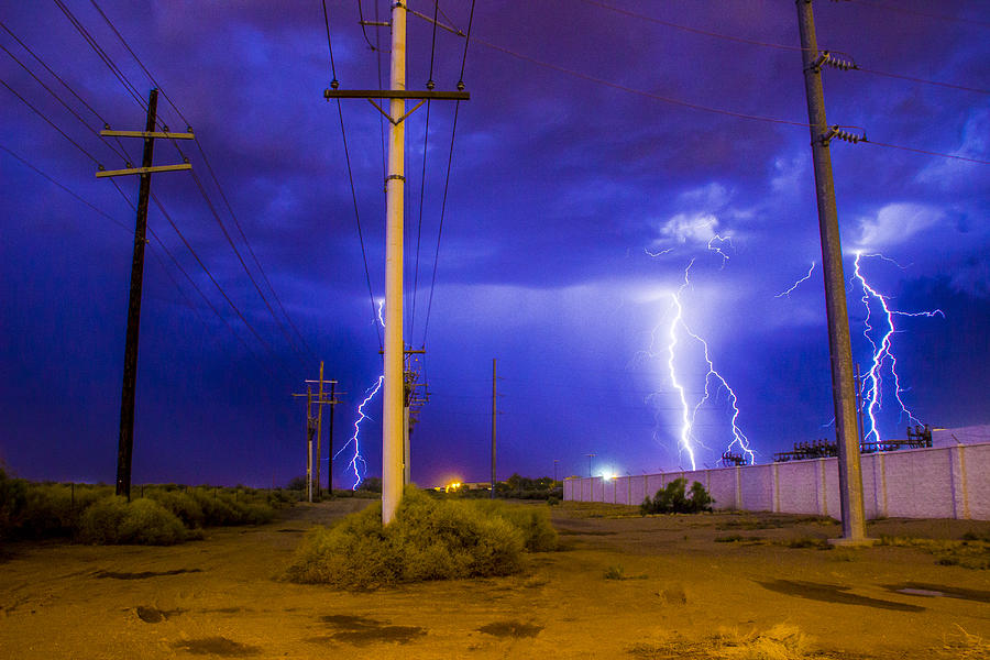 Lightning Photograph - Electricity Alley by Kyle Field Lightning Photograph - Electricity Alley by Kyle Field