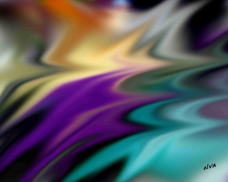 Abstracts Digital Art - Electricity by Elva Kimble