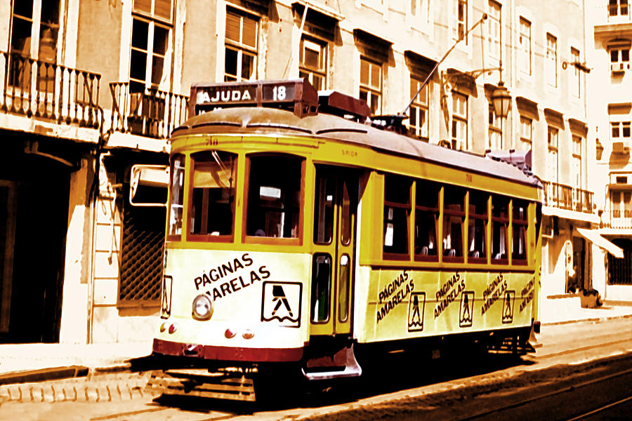 Electrico - Old Lisbon Tram Digital Art