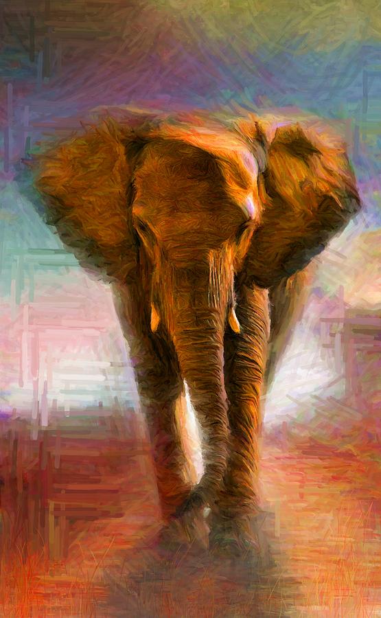 Elephant 1 Digital Art by Caito Junqueira