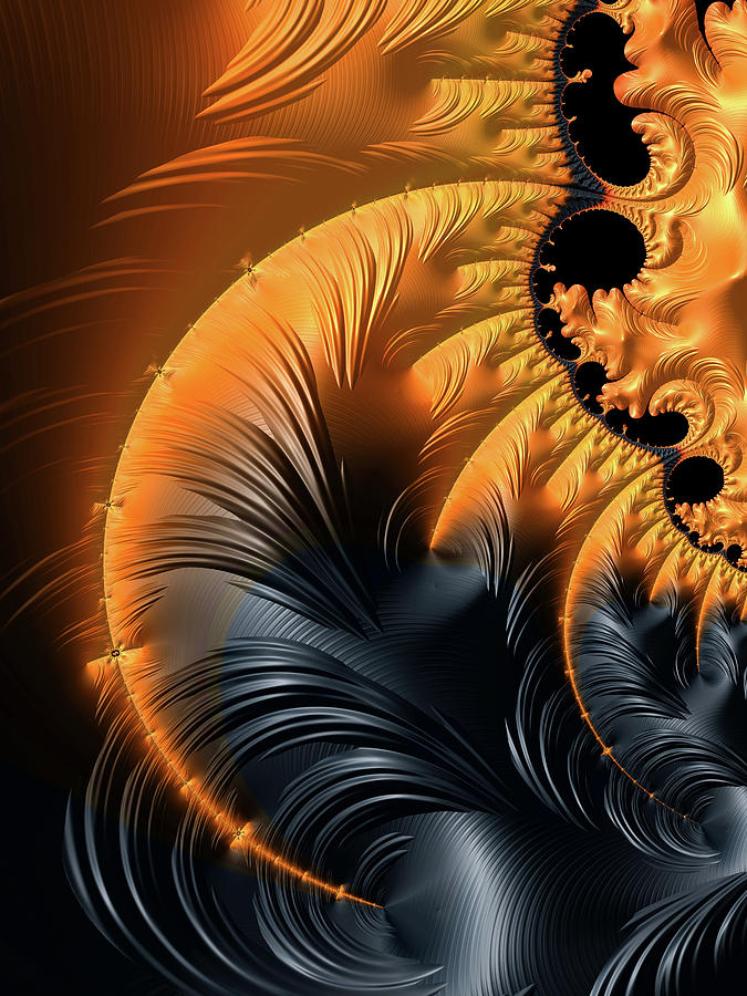 Elegant abstract art with warm colors Digital Art by Matthias Hauser