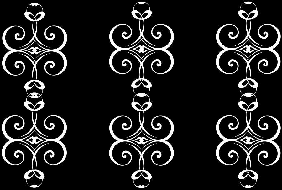 Elegant Black and White Scrollwork by Catherine Asoka Void Elegant Black and White Scrollwork by Catherine Asoka Void