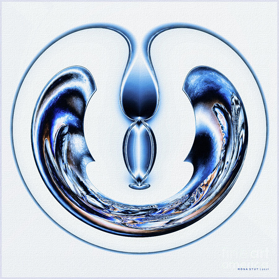 Elegant Droplets Digital Art by Mona Stut