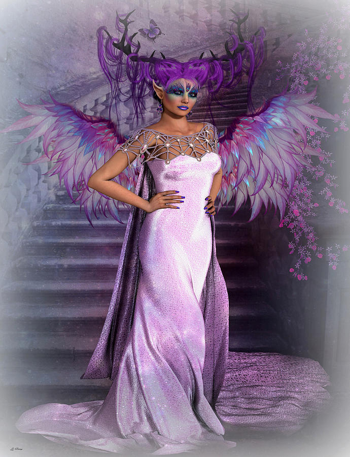 Elegant Fairy 007 Mixed Media by G Berry