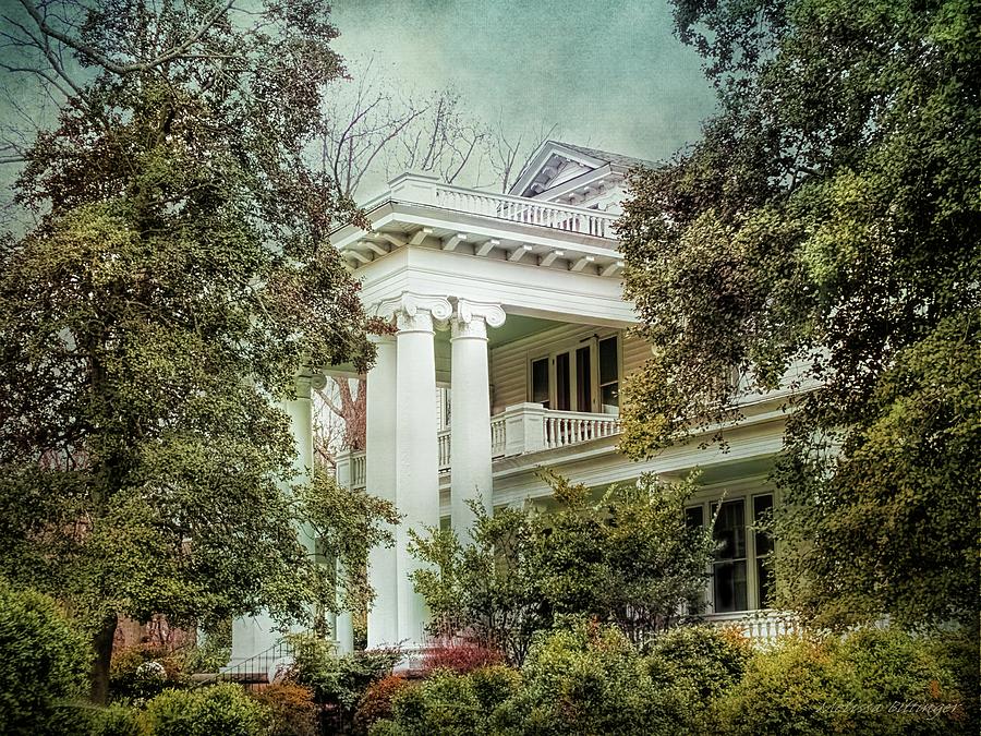 Architecture Photograph - Elegant Historic Southern Home by Melissa Bittinger