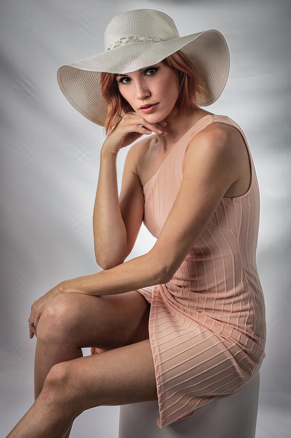Elegant Johanna in Peach Photograph by Gregory Daley  MPSA