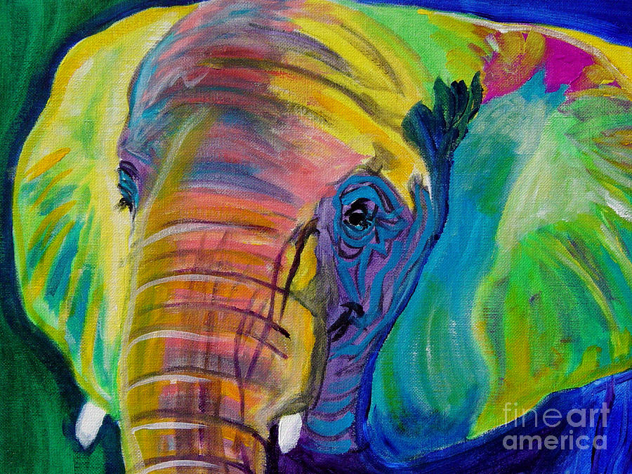 Elephant - Pachyderm Painting by Dawg Painter