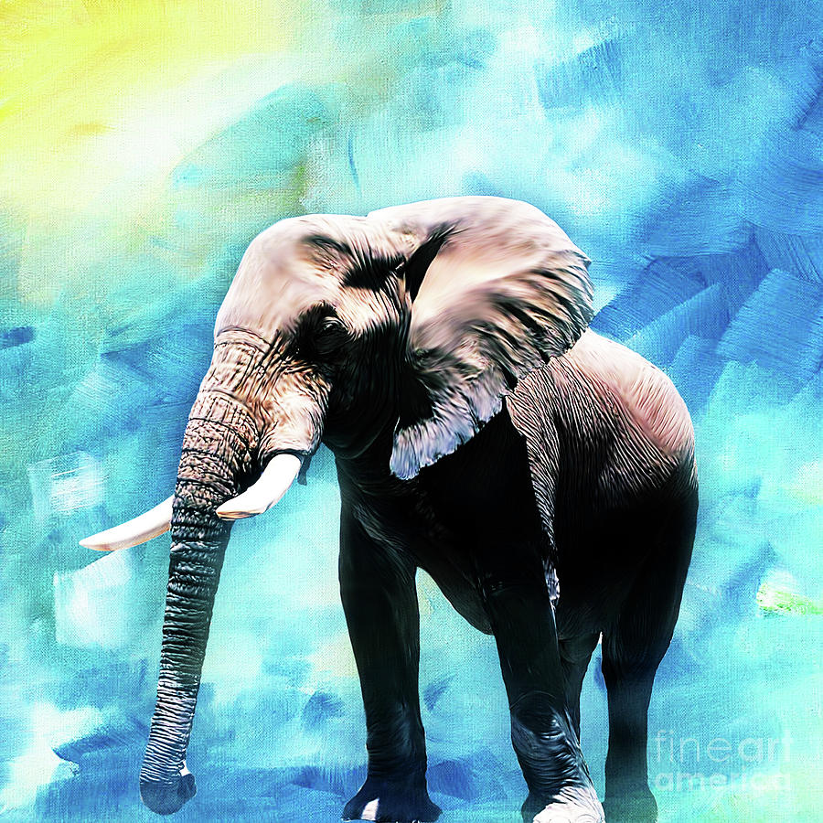 Elephant art  Painting by Gull G