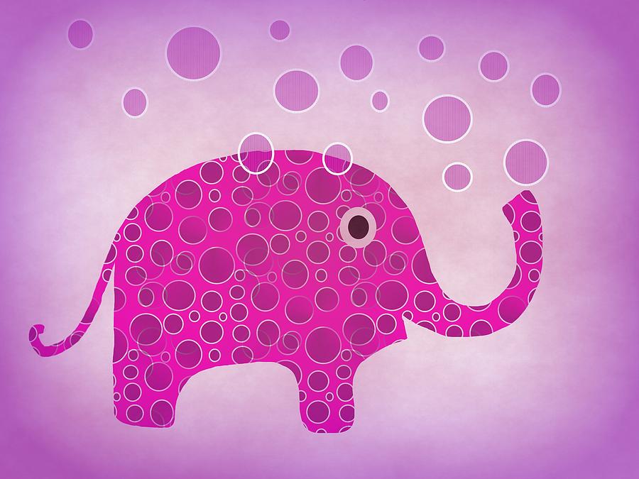 Elephant Blowing Bubbles Digital Art by Kathleen Sartoris