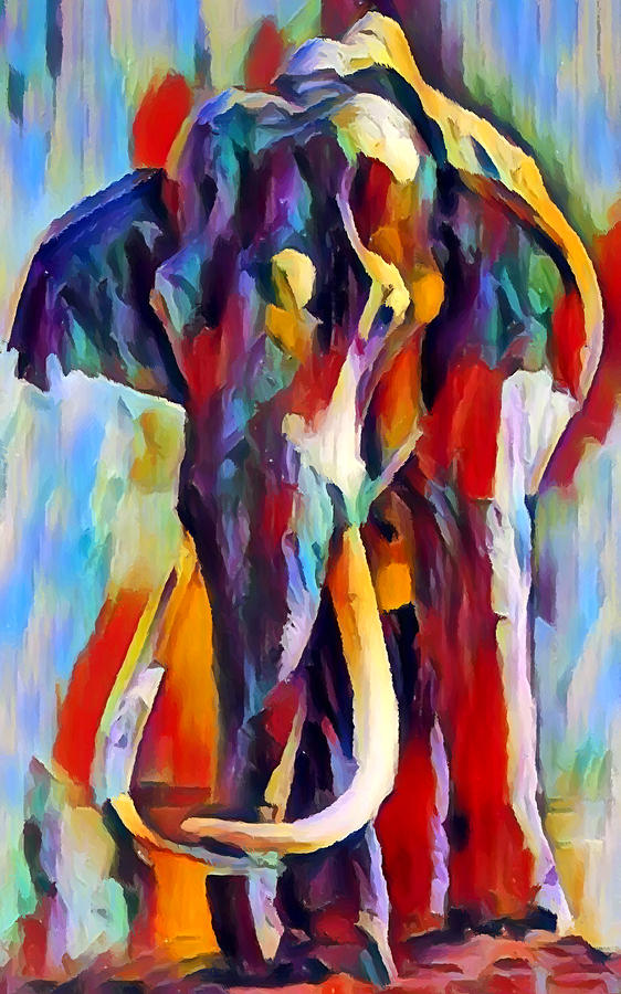 Elephant Painting by Chris Butler