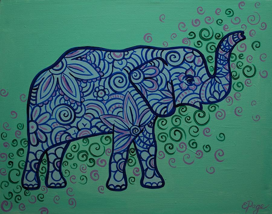 Elephant Dreams Painting by Emily Page