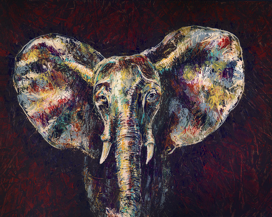 Wildlife Painting - Elephant Ears by Lovejoy Creations