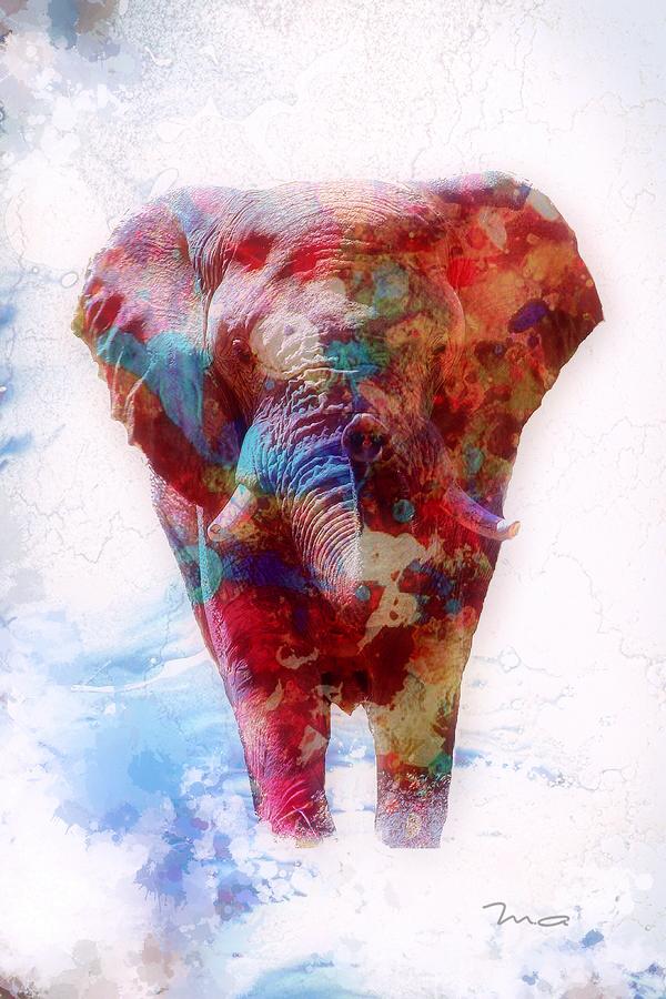 Elephant In The Room Painting by Mark Taylor