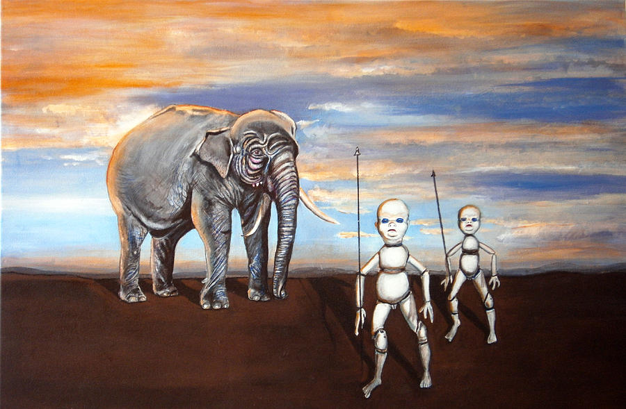 Elephant KIng Painting by Chris Benice