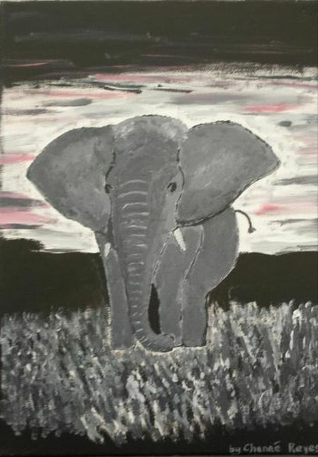 Elephant Painting - Elephant Love by Love Reyes