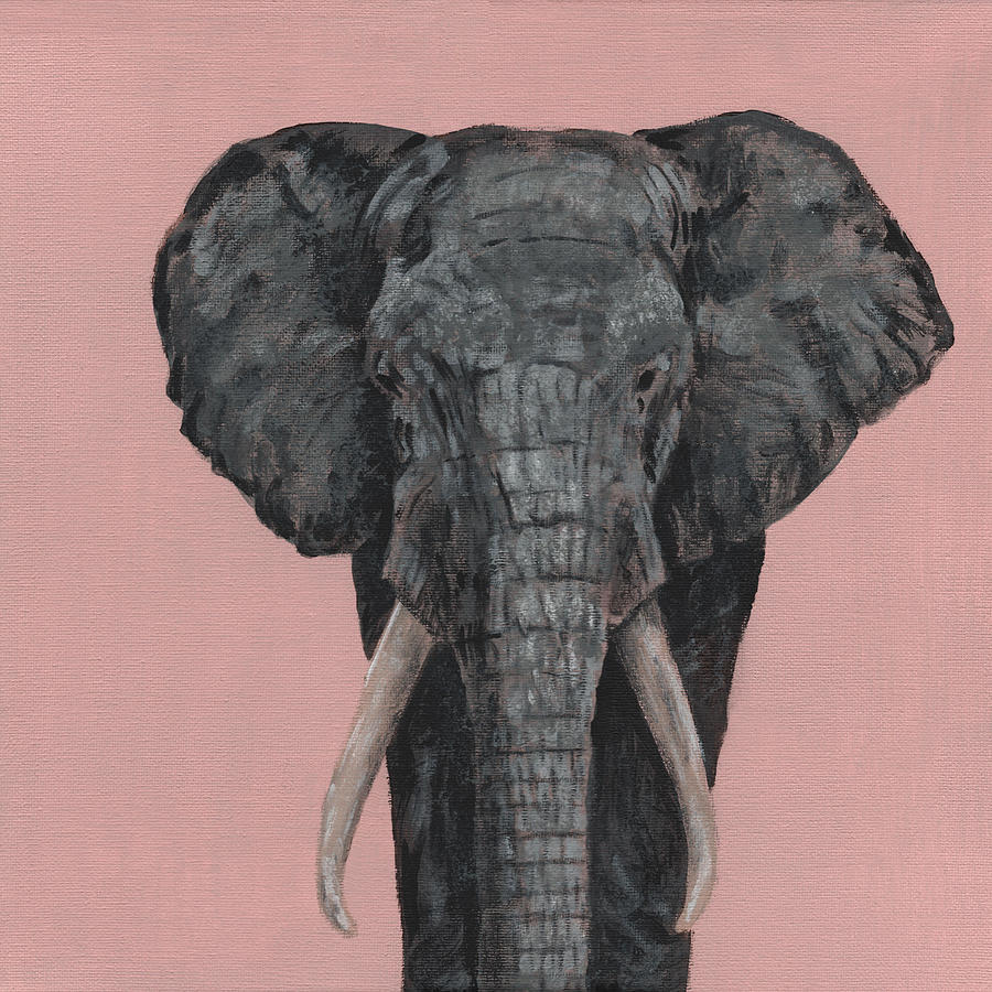 Elephant Painting by Masha Batkova