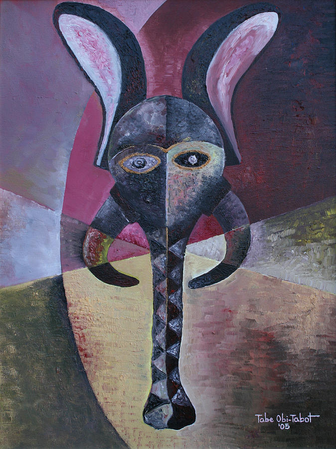 Elephant Mask Painting by Obi-Tabot Tabe