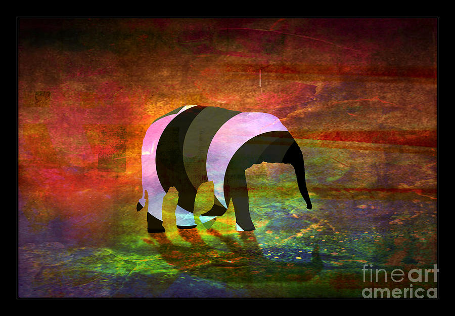 Elephant Digital Art by Nick Eagles - Pixels