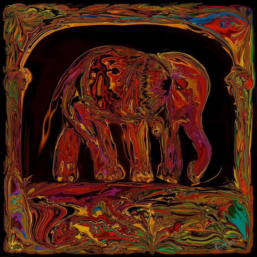 Wildlife Digital Art - Elephant by Rabi Khan