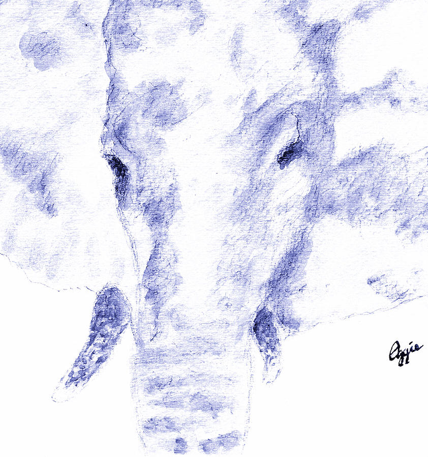 Elephant Strong Painting by Stephanie Agliano