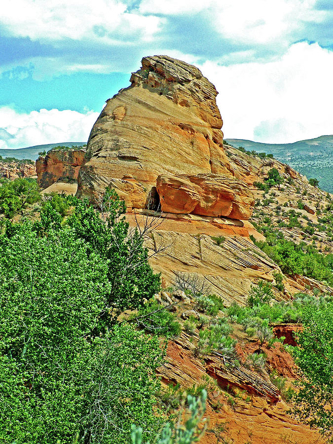 Elephant Toes Butte on Tour of the Tilted Rocks in  Dinosaur National Monument, Utah Photograph by Ruth Hager