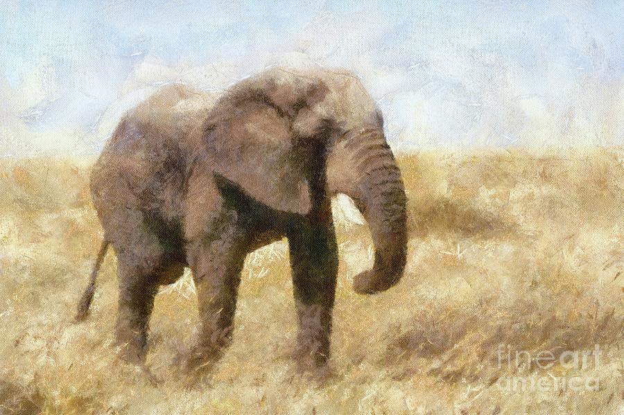 Nature Painting - Elephant Wild by Esoterica Art Agency