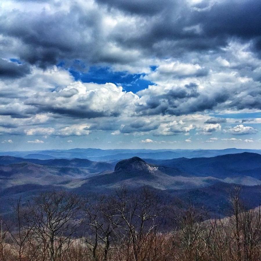 Asheville Photograph - Elevated Earth #lookingglassrock by Simon Nauert
