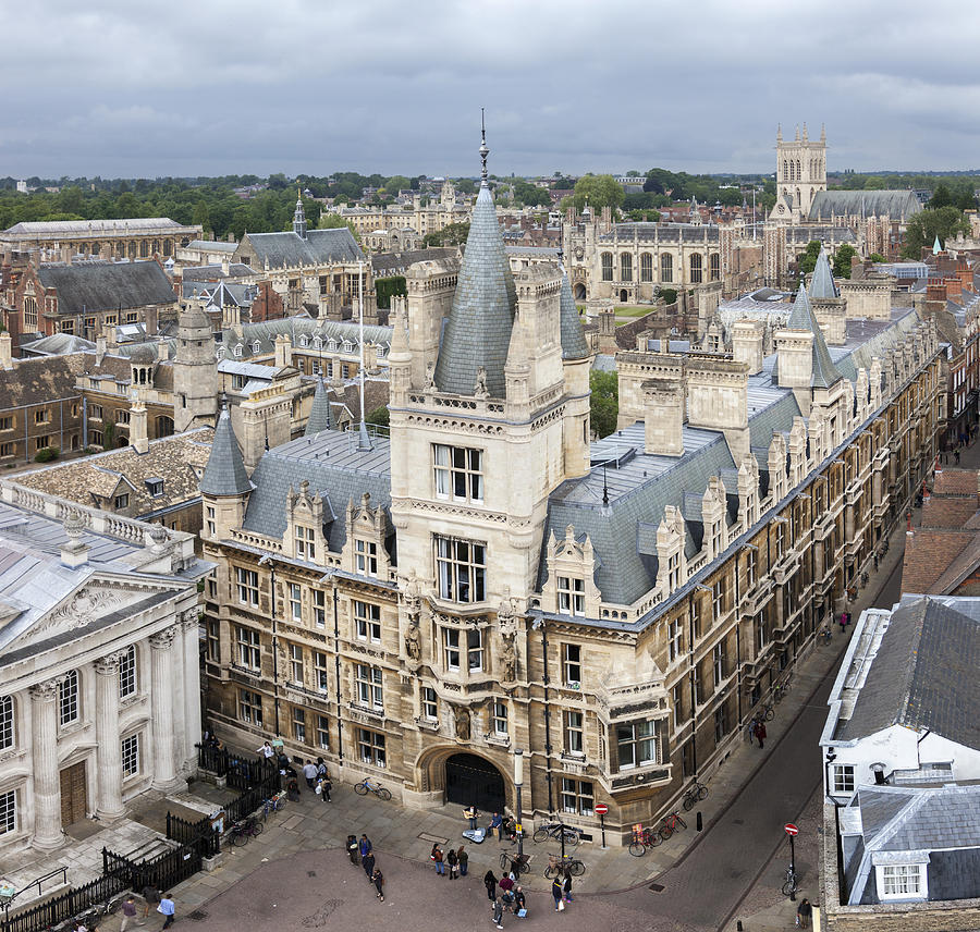 Elevated View Of Cambridge Photograph by Gillian Dernie