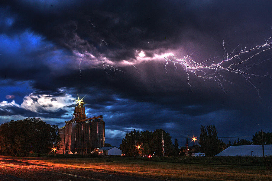 Elevator Lightning Photograph by David Matthews