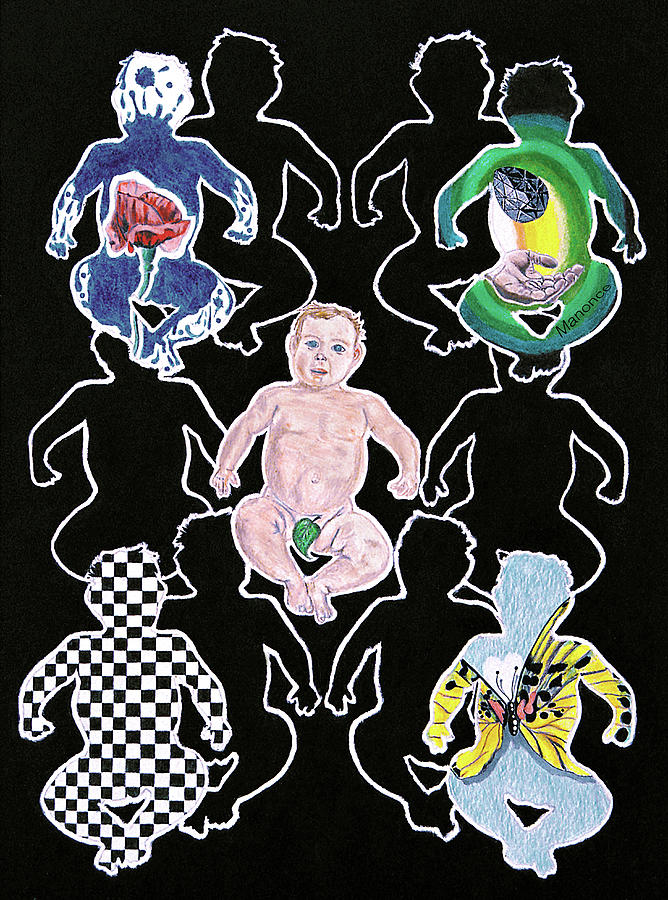 Eleven Babies Drawing by Manonce Artist Eleven Babies Drawing by Manonce Artist