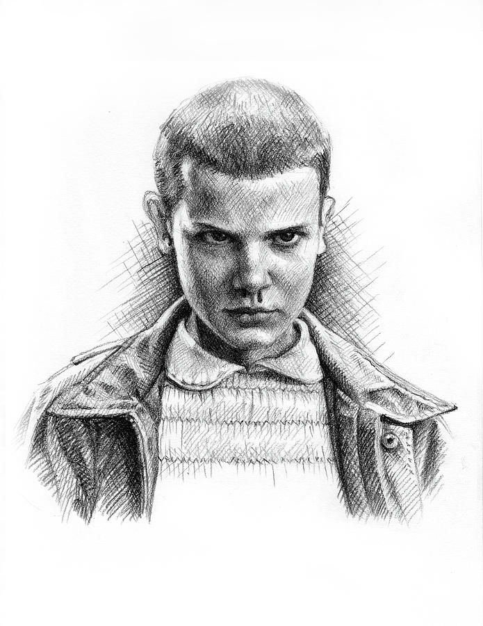 Eleven Drawing by Jason Reisig - Pixels