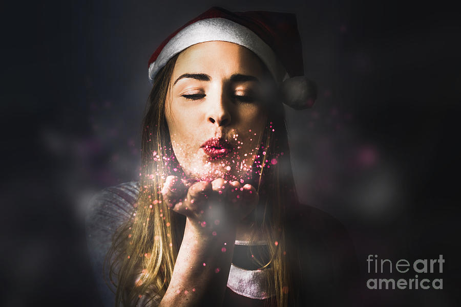 Elf sharing the magic of christmas Photograph by Jorgo Photography